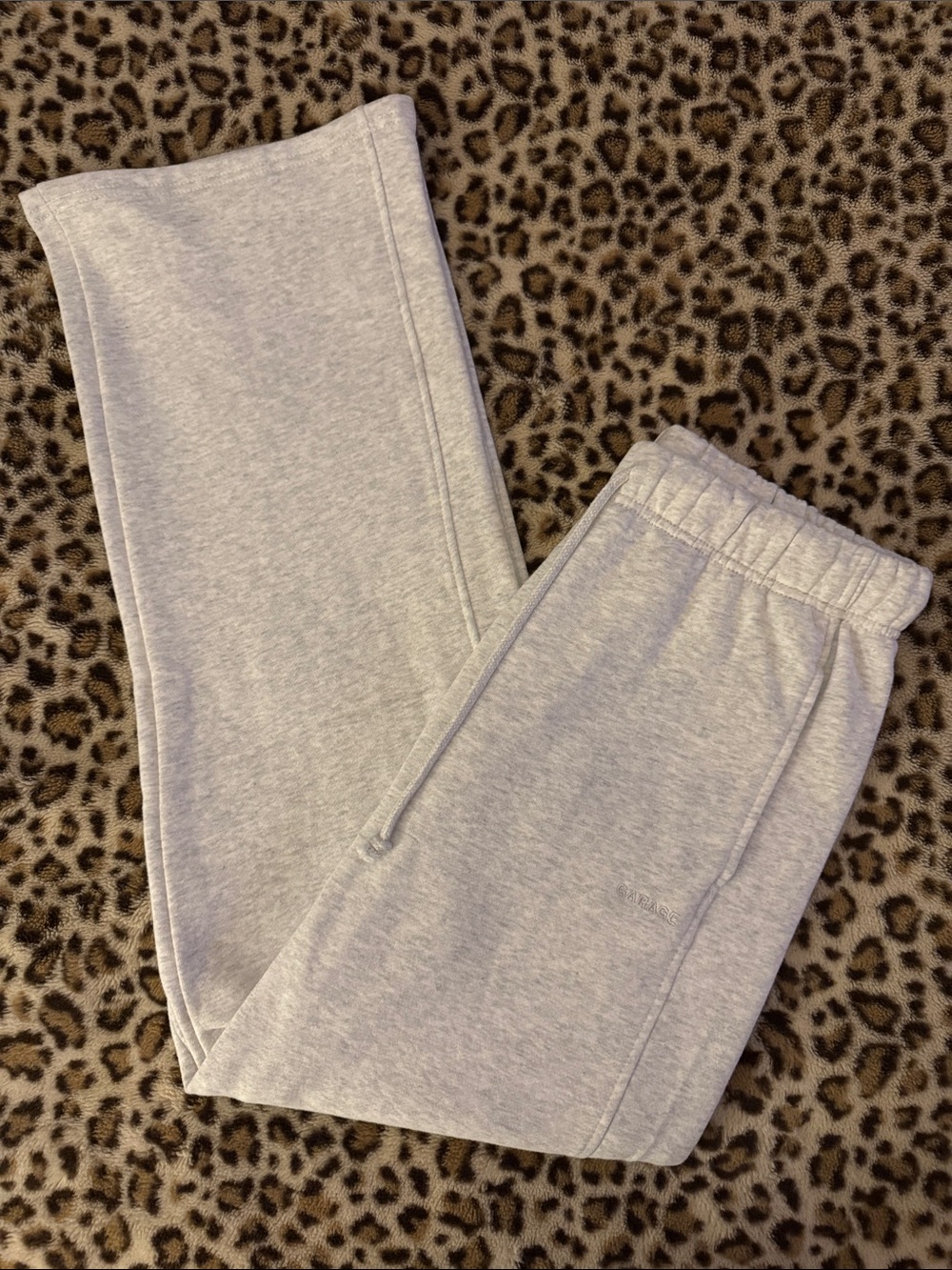 grey garage sweatpants